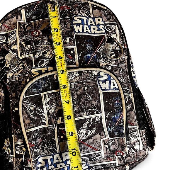 STAR WARS Back Pack Black & White Cartoon Funny Pages POTTERY BARN KIDS NWOT - Picture 6 of 16
